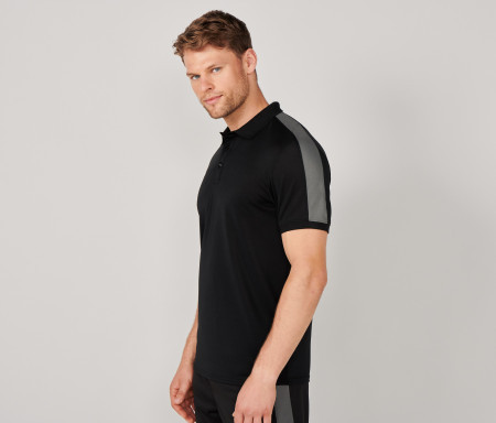 ADULTS CONTRAST PANEL POLO