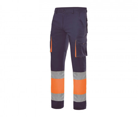 TWO-TONE HIGH VISIBILITY MULTI-POCKET STRETCH TROUSERS