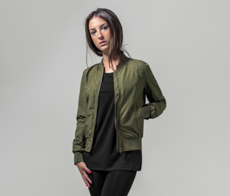 LADIES NYLON BOMBER JACKET