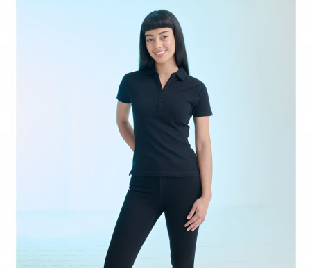 WOMEN'S SHORT-SLEEVED STRETCH POLO